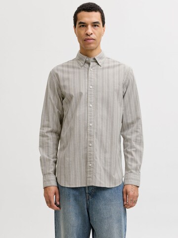 Regular fit Camicia di JACK & JONES in grigio: frontale