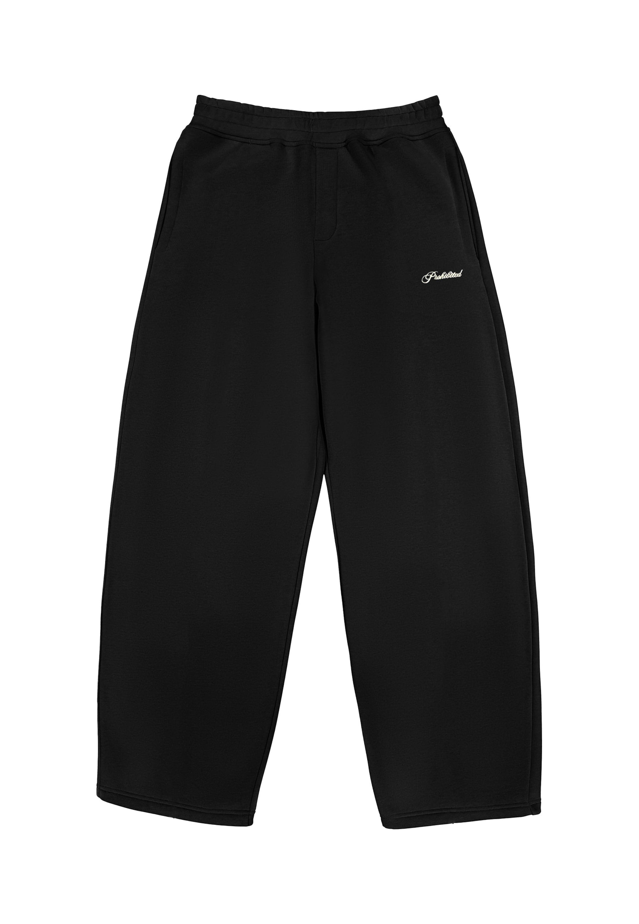Prohibited Pants 'Campus' in Black: front
