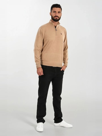 Pull-over U.S. POLO ASSN. en marron