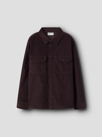 NAME IT Regular fit Button up shirt in Purple