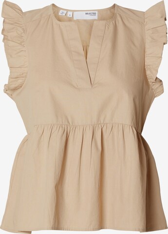 SELECTED FEMME Bluse 'Blair-Ida' in Beige: predná strana