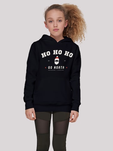 F4NT4STIC Sweatshirt 'Ho Ho Ho Santa Claus Weihnachten' in Schwarz: predná strana