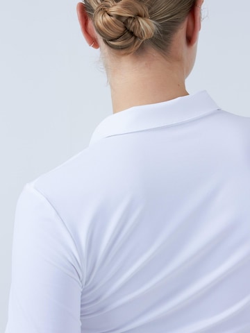 SPORTKIND Functioneel shirt 'Long Sleeve Polo Shirt' in Wit