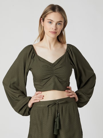 Guido Maria Kretschmer Women Blouse 'Agathe ' in Green: front