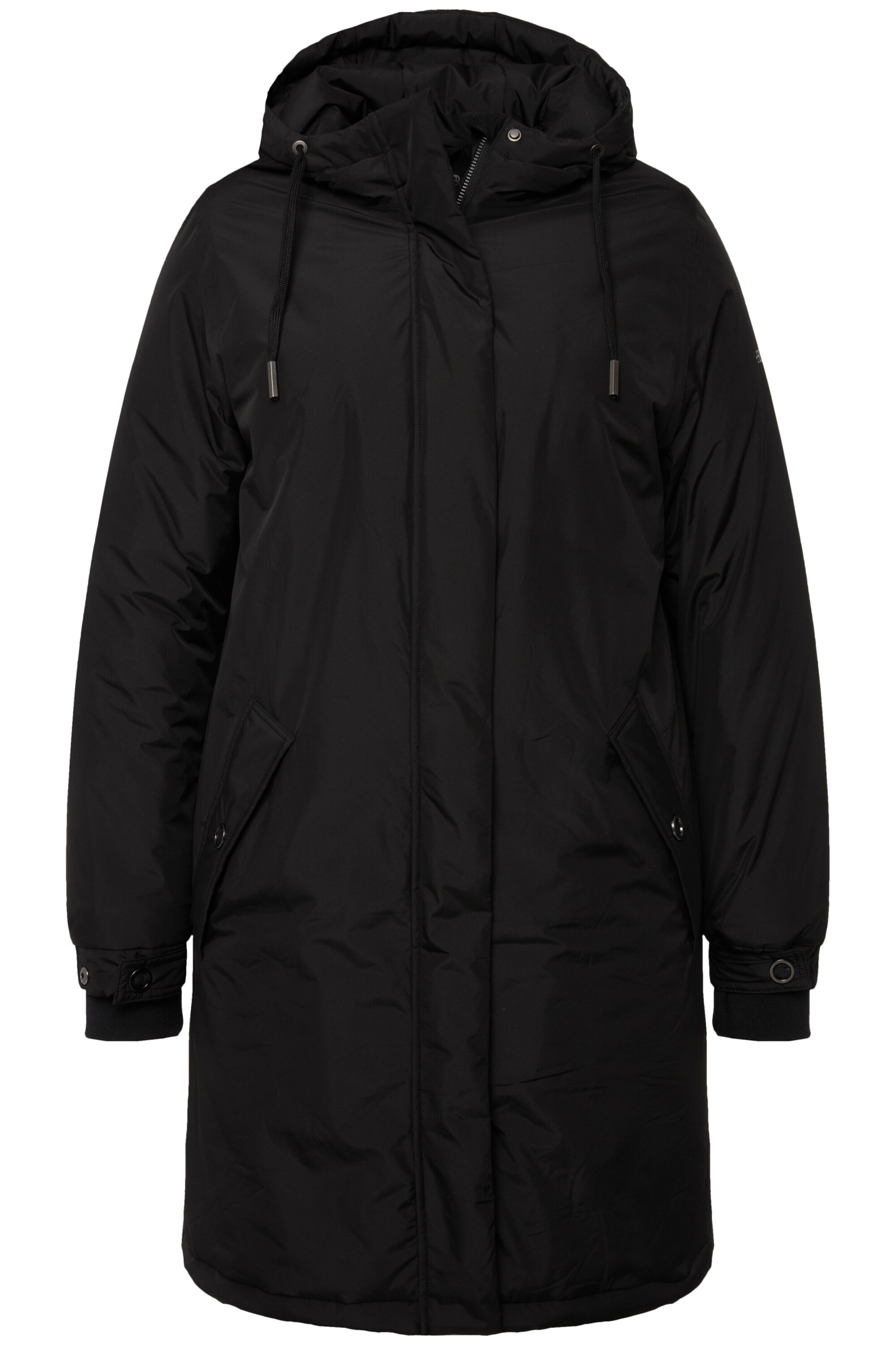 Ulla Popken Funktionsjacke in Schwarz: Vorderseite