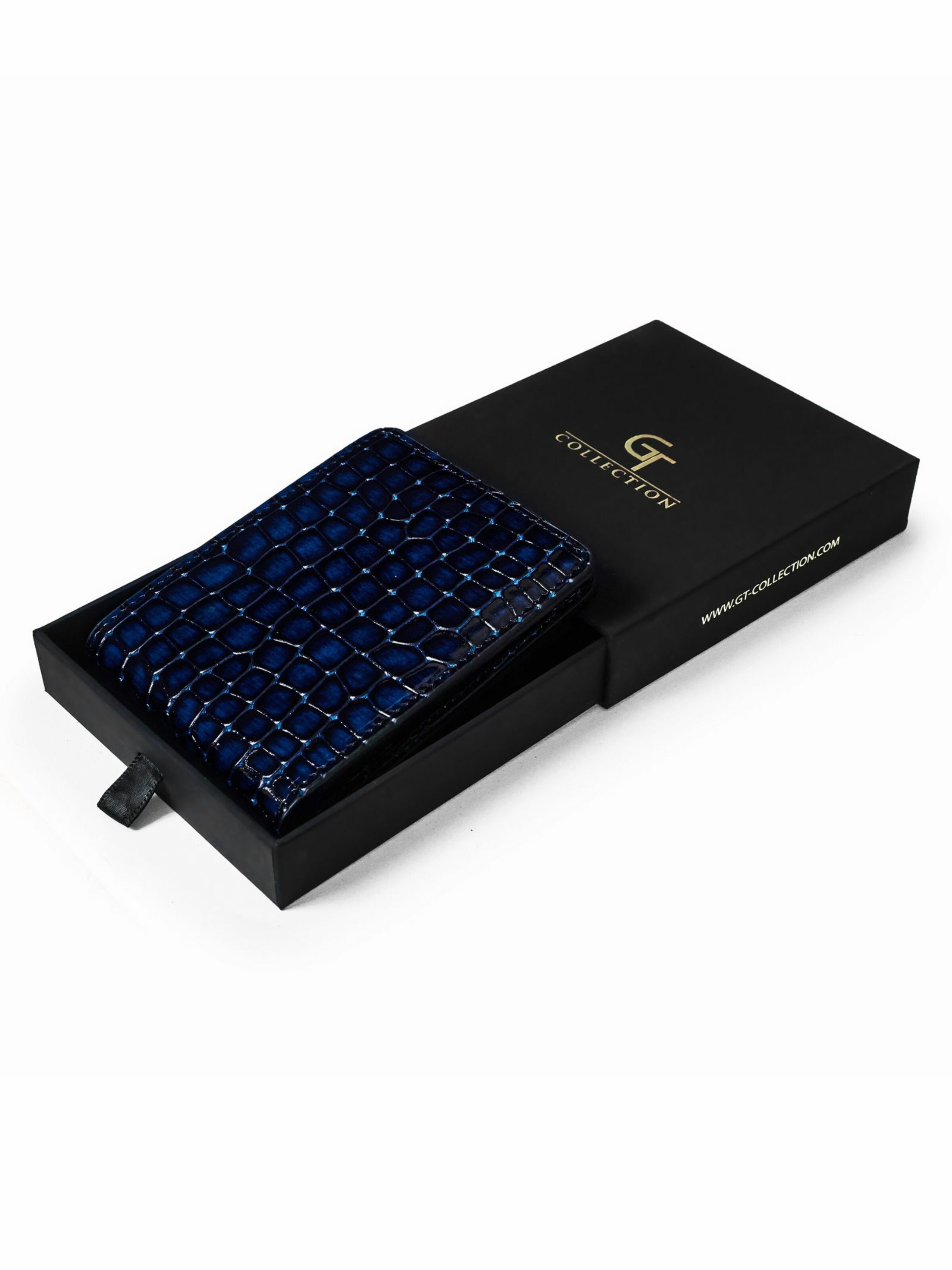 GT Collection Tegnebog 'Croc Prestige' i blå