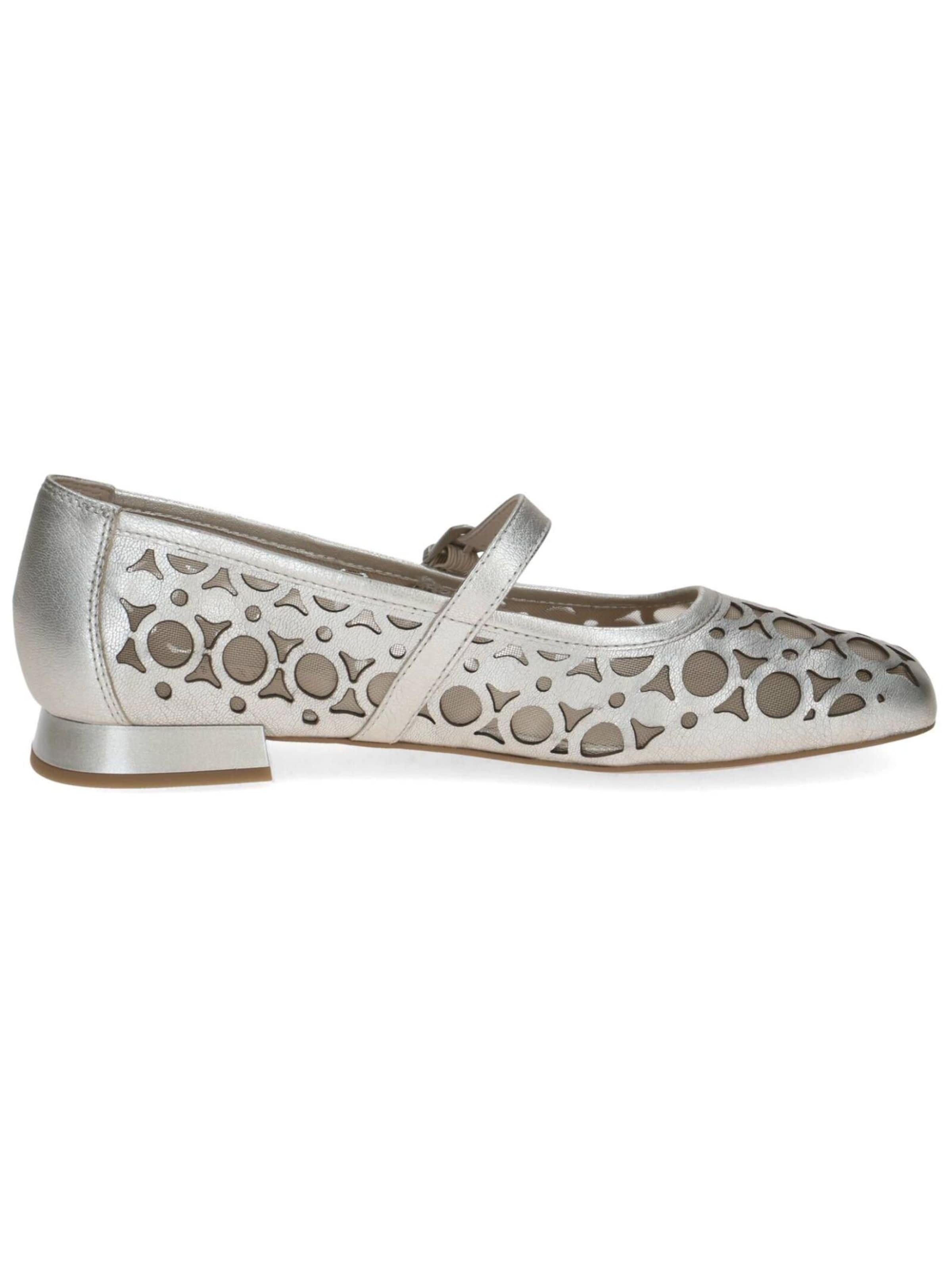 Ballerines à lanières CAPRICE en argent