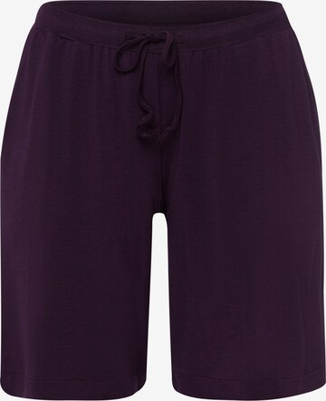 Hanro Pajama Pants 'Natural Elegance' in Purple: front