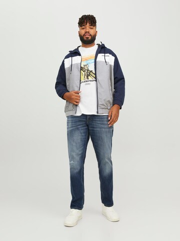 Jack & Jones Plus Between-Season Jacket in Blue