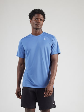 NIKE Функциональная футболка в Синий: спереди