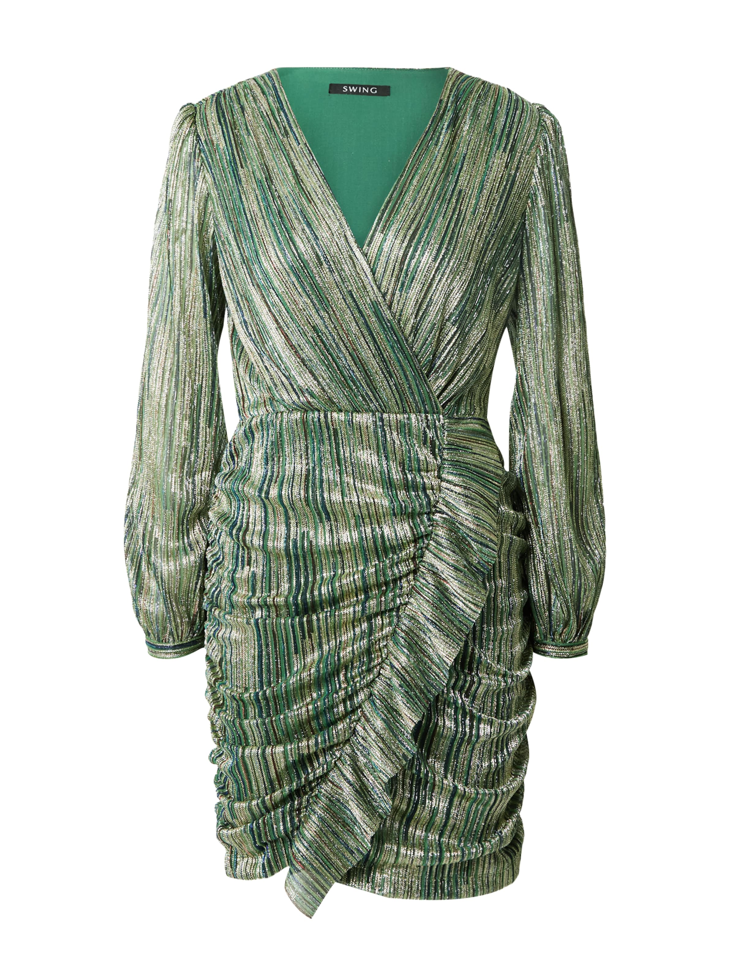 SWING Cocktailmekko värissä vihreä: etupuoli