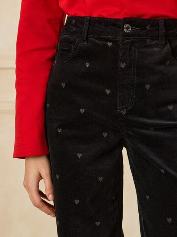 Next Wide Leg Hose in Schwarz