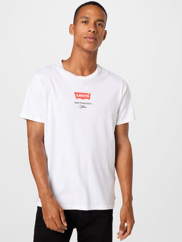 Regular T-Shirt 'Housemark Graphic Tee' LEVI'S ® en blanc : devant