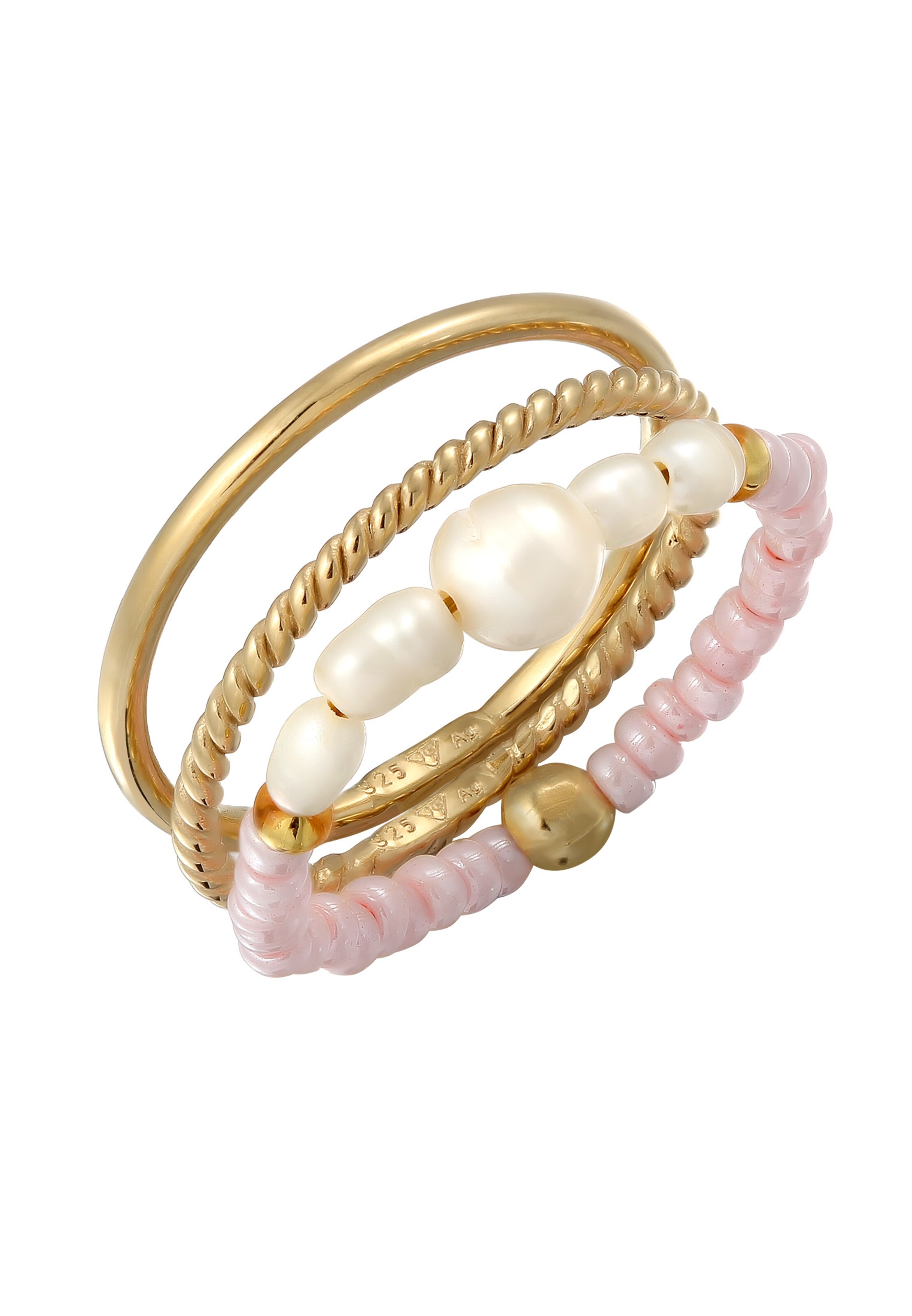 Bague 'Summer Pearl' ELLI en or : devant