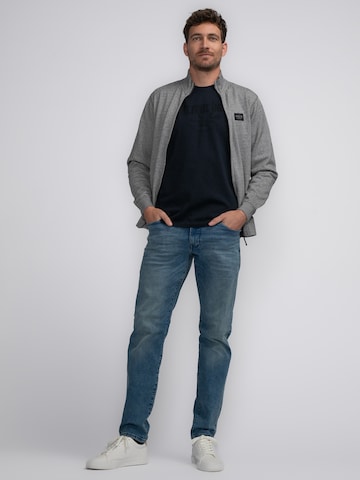 Petrol Industries Zip-Up Hoodie 'Takotna' in Grey