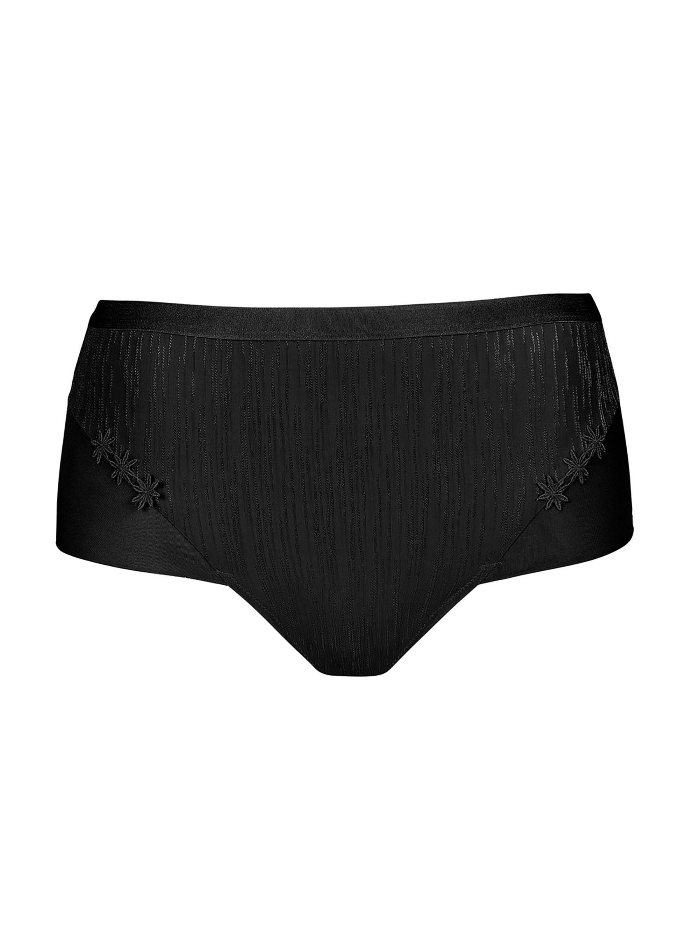 Lisca Slip 'Gracia'‌‌‌‌ in Schwarz: Vorderseite