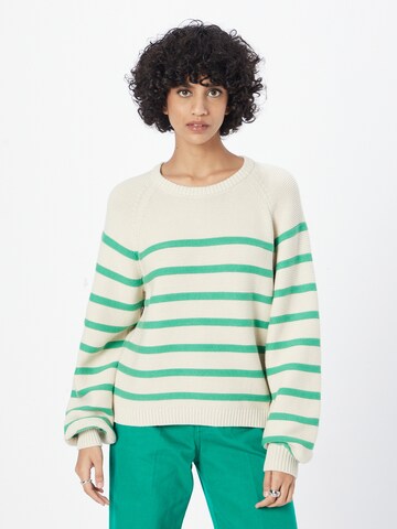 Pull-over 'Saya' Part Two en vert : devant