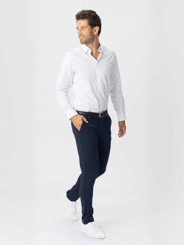 TEESHOPPEN Regular Trousers ' Performance ' in Blue: side