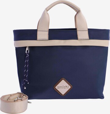 Amichi - Bolso de mano 'Bolso de mano para mujer Aurora de nailon con cremallera' en azul: frente