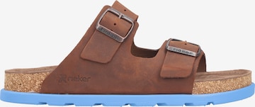 Rieker Mules in Brown: front