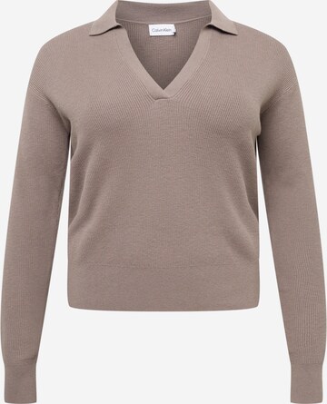 Calvin Klein Curve Pullover in Beige: predná strana