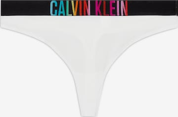 String 'Intense Power' Calvin Klein Underwear Plus en blanc : devant