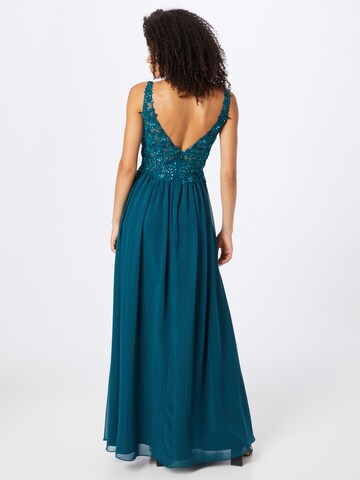 mascara Evening Dress in Blue