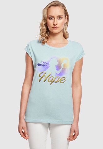 ABSOLUTE CULT Shirt 'Wish - Gradient There Is Always Hope' in Blauw: voorkant