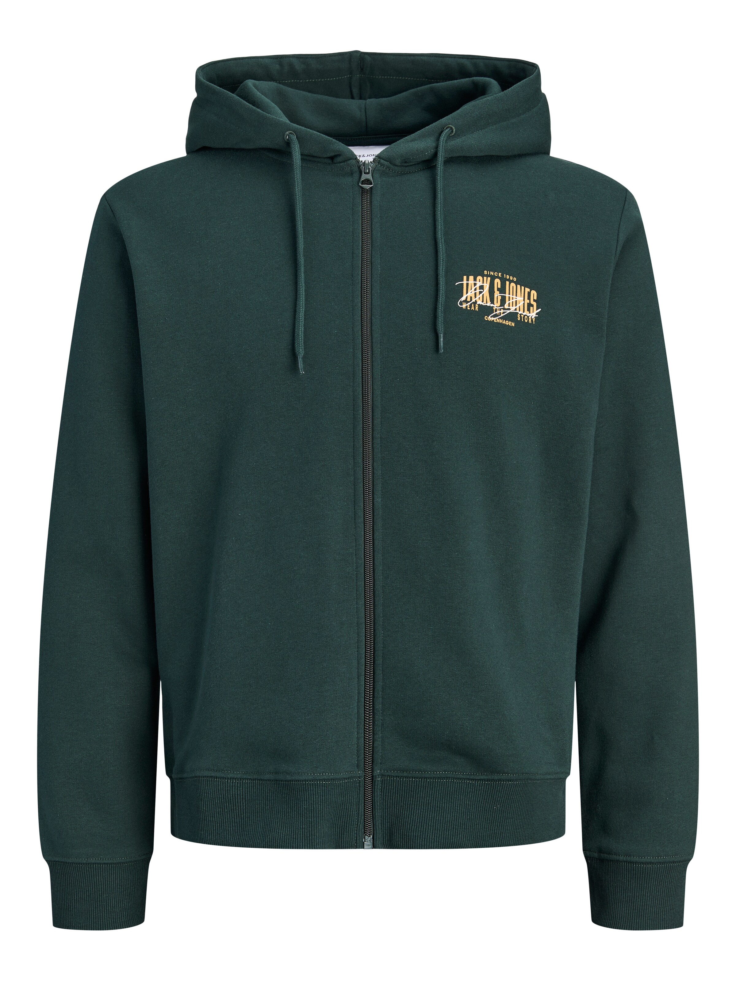JACK & JONES Sweatjacke in Grün: Vorderseite