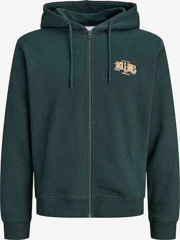 JACK & JONES Sweatjacke in Grün: Vorderseite