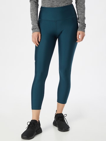 UNDER ARMOUR Skinny Workout Pants in Blue: front