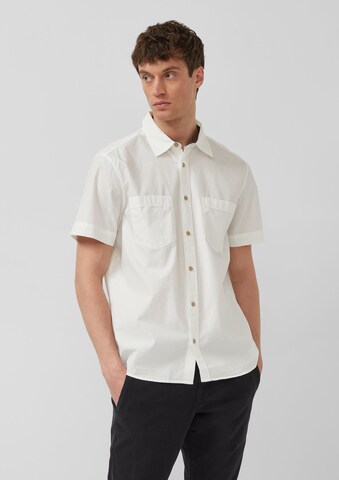 s.Oliver Regular Fit Hemd in Beige: Vorderseite