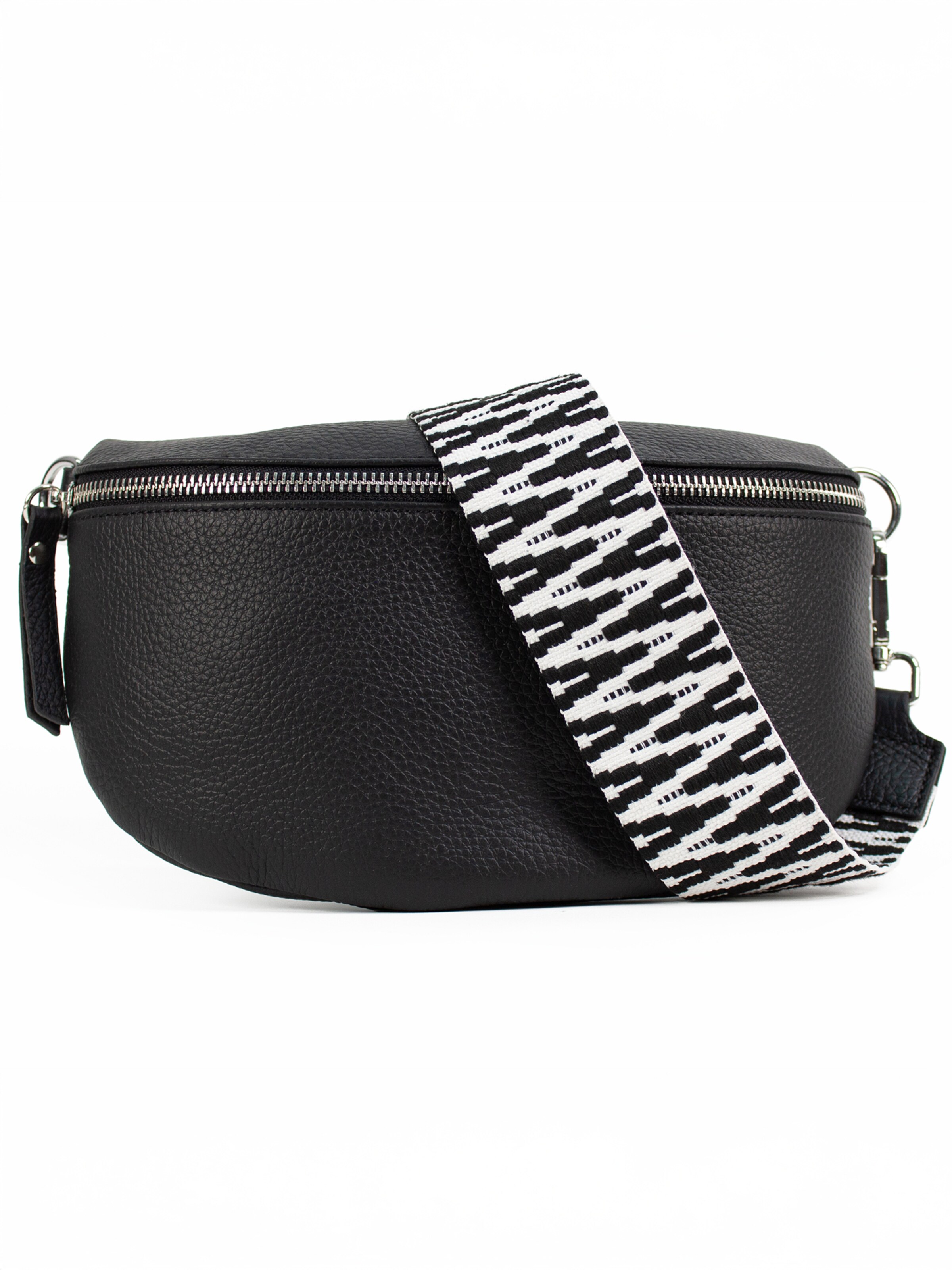 Sacs banane 'MIRA medium' lePelou en noir : devant