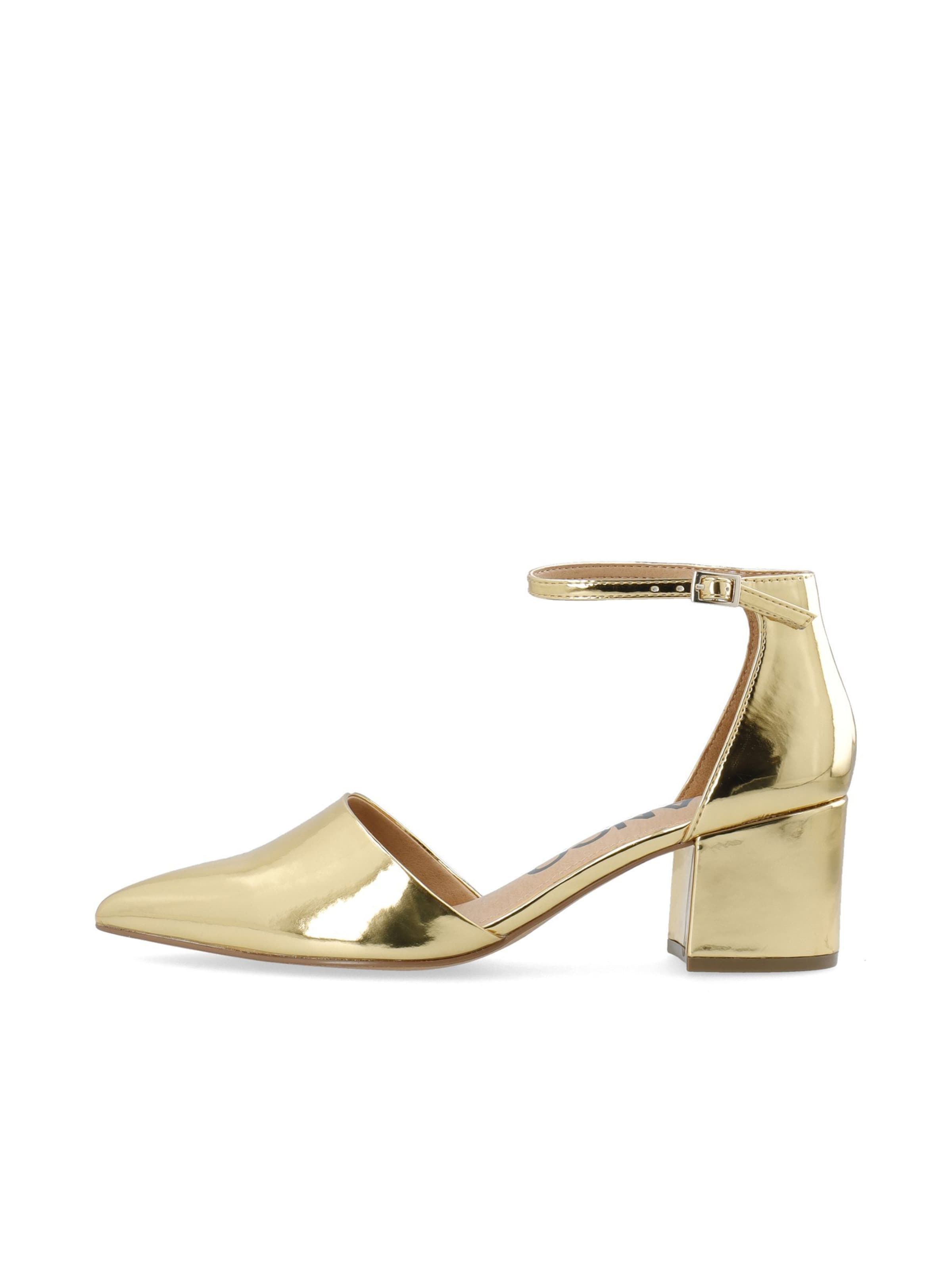 Escarpins 'Devided' Bianco en or : devant