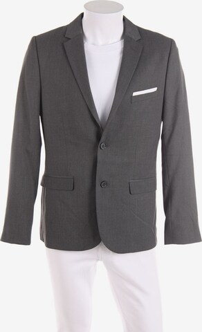 H&M Suit Jacket in M-L in Grey: front