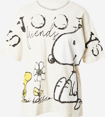 Frogbox T-Shirt 'Snoopy & Friends' in Beige: predná strana
