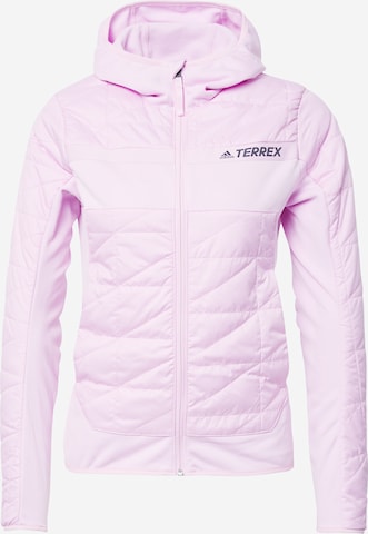 adidas Terrex Outdoor jacket in Purple: front