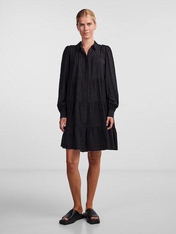 Y.A.S Shirt Dress 'PALA' in Black: front