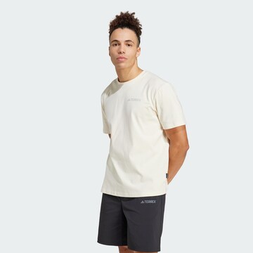 T-Shirt fonctionnel ADIDAS TERREX en blanc