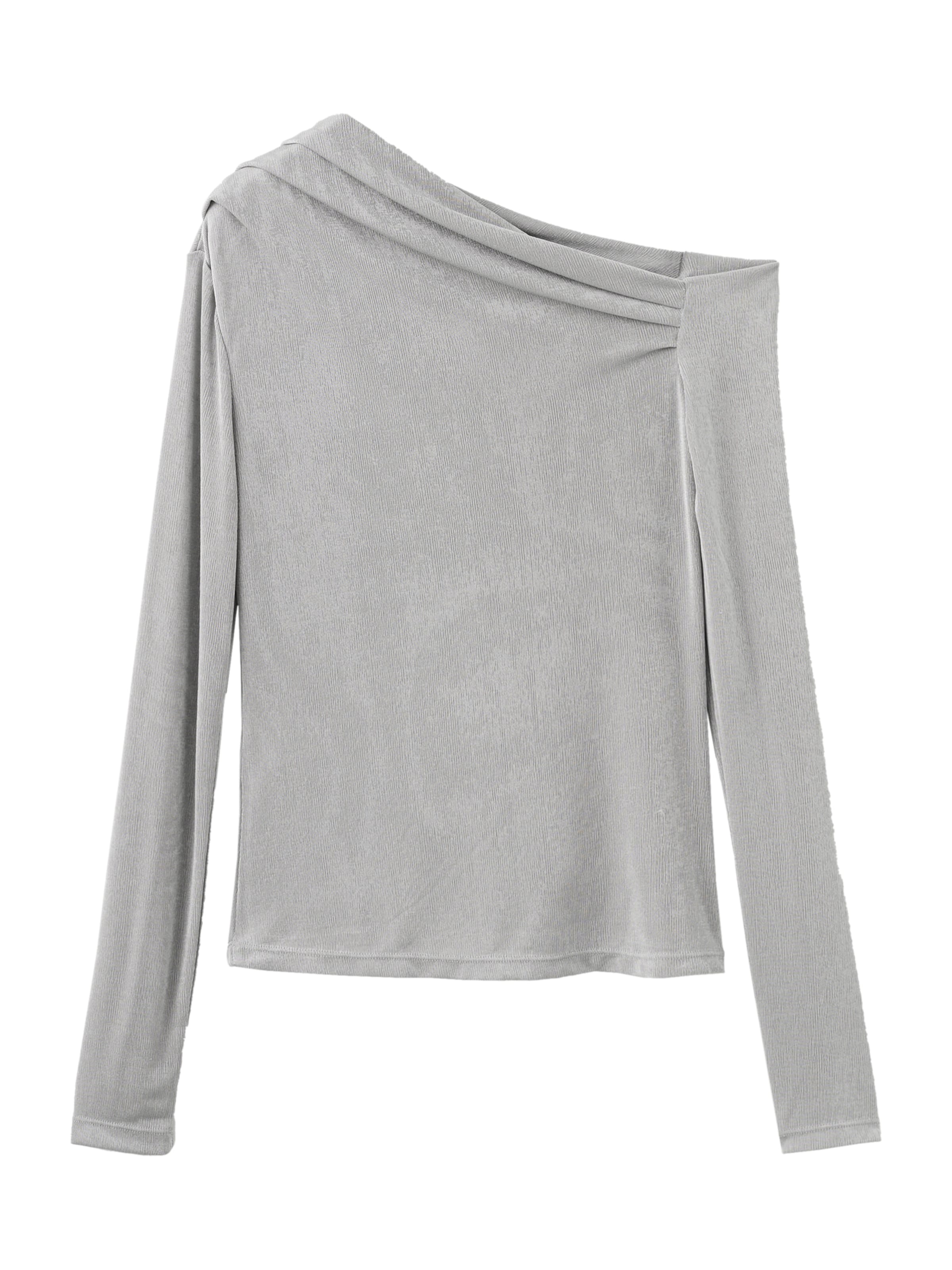 MANGO Majica 'CREPONI' | siva barva: sprednja stran