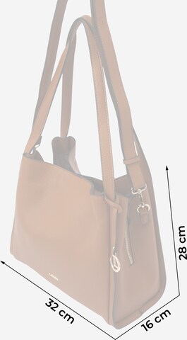 L.CREDI Shoulder bag 'Judith' in Brown