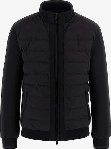 GUESS Демисезонная куртка в Черный: спереди