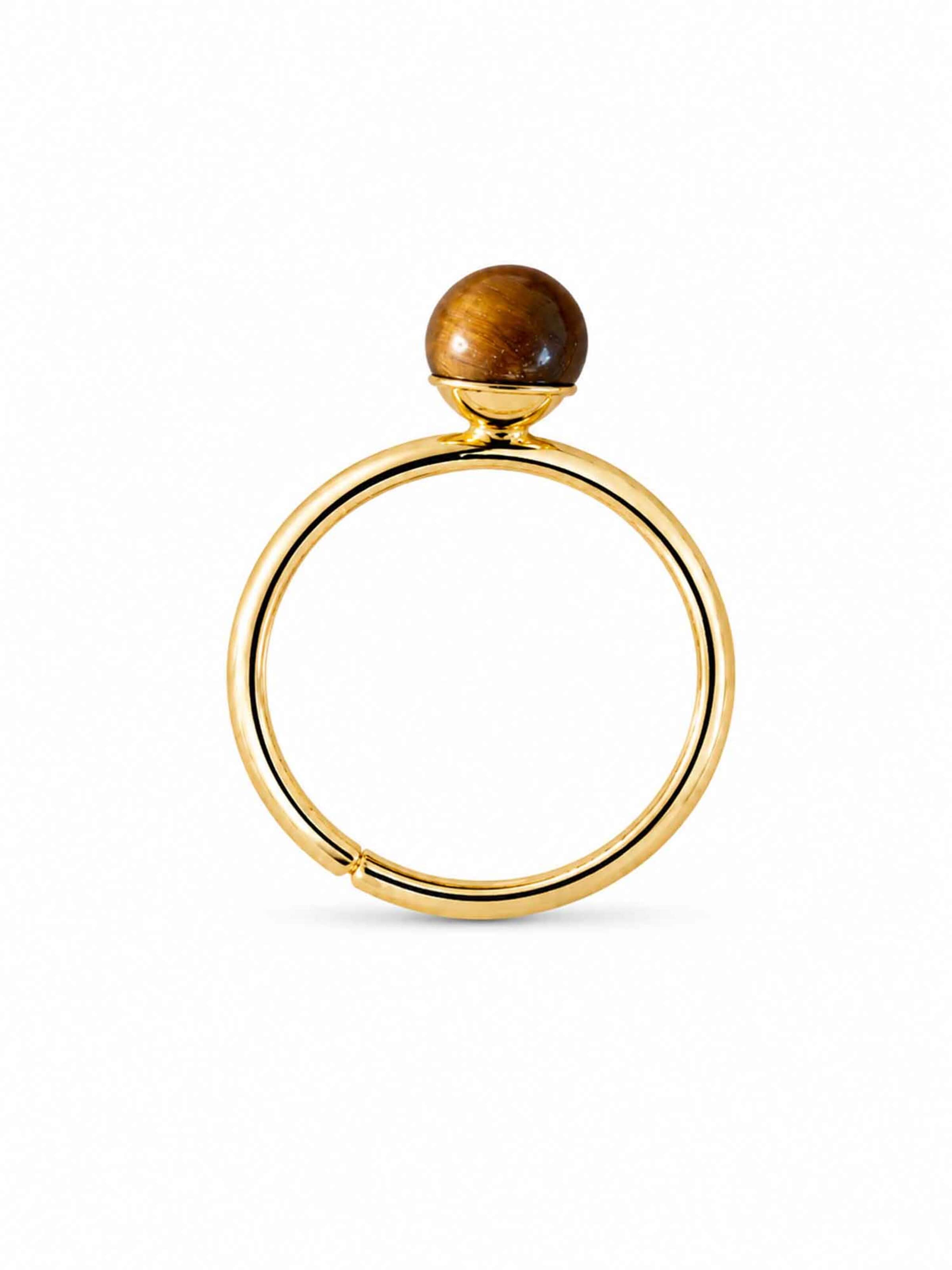 RteRmePrsten 'Reine Ring Tiger’s eye' - zlatna boja: prednji dio