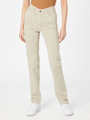 MAC Regular Trousers 'DREAM' in Beige: front