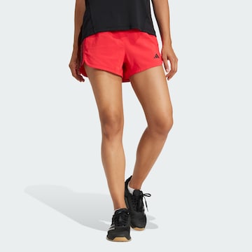 ADIDAS PERFORMANCE Loose fit Sports trousers 'Pacer' in Red: front
