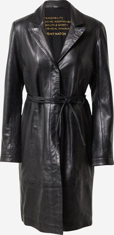FREAKY NATION Ανοιξιάτικο και φθινοπωρινό παλτό 'Miss Pretty' σε μαύρο: μπροστά