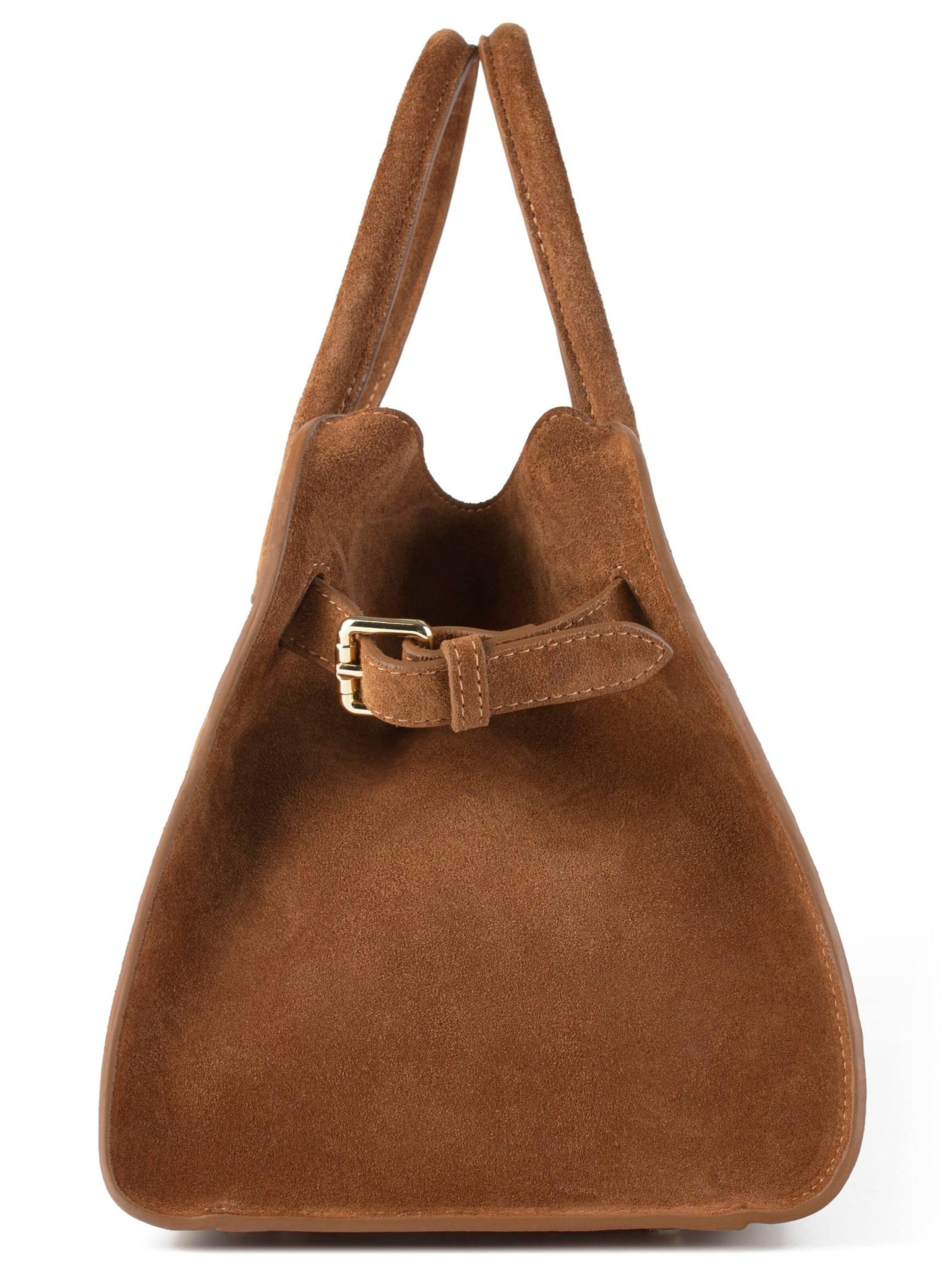 L37 HANDMADE SHOES - Bolso de mano 'BON VOYAGE MINI' en marrón