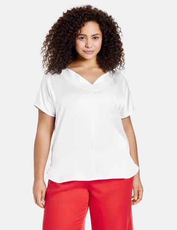 SAMOON Blouse in White: front