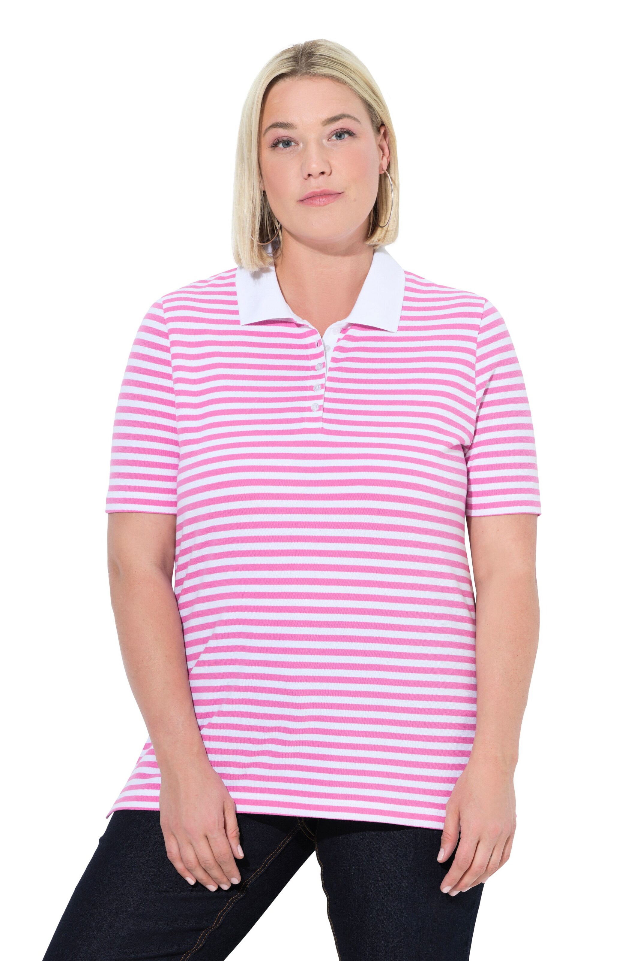 Ulla Popken Shirt in Roze: voorkant