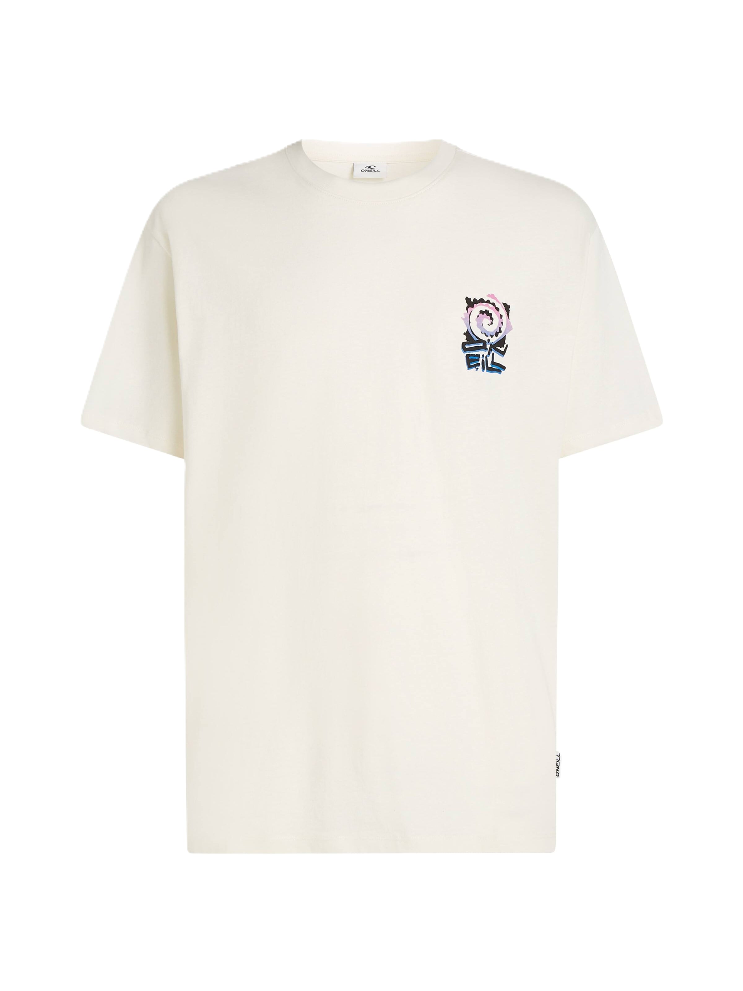 O'NEILL T-Shirt in L in petrol / lavendel / schwarz / weiß, Produktansicht